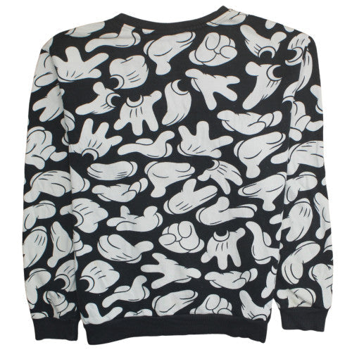 H&M Divided Disney Men’s Black L Pullover Sweatshirt Mickey Print