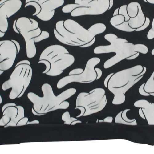 H&M Divided Disney Men’s Black L Pullover Sweatshirt Mickey Print