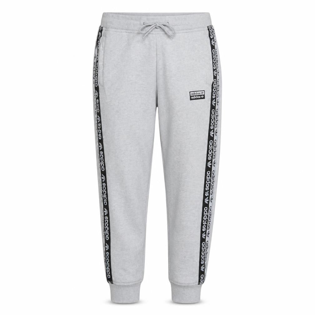 Adidas Women's Grey Jogger Trousers Size 8 Regular Fit Fleece