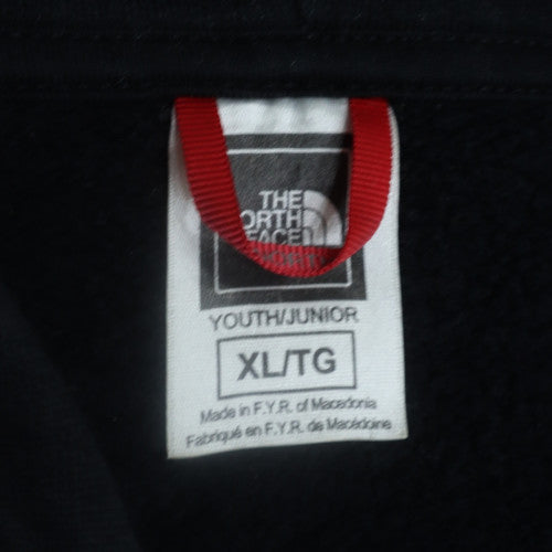 The North Face Boys Black XL Pullover Hoodie 100% Cotton Fleece Sweatshirt
