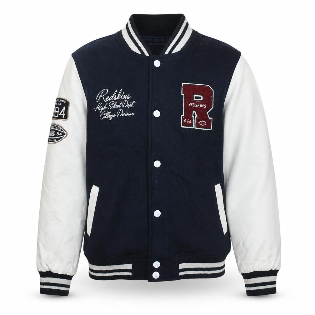 Redskins Boys Blue Varsity Jacket 12 Years Polyester Lined College Style