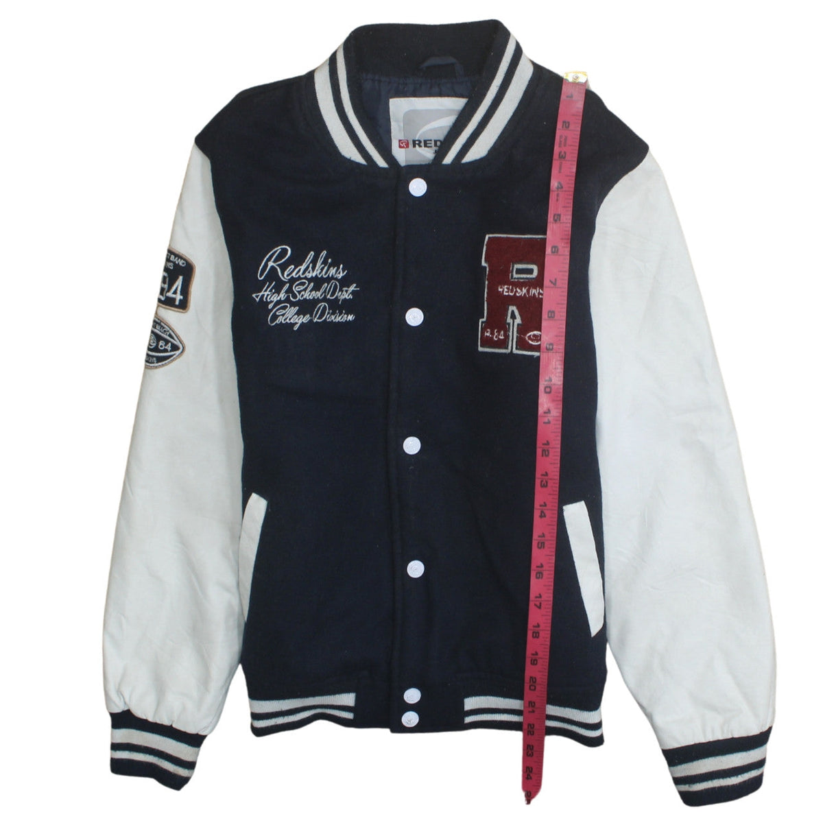 Redskins Boys Blue Varsity Jacket 12 Years Polyester Lined College Style