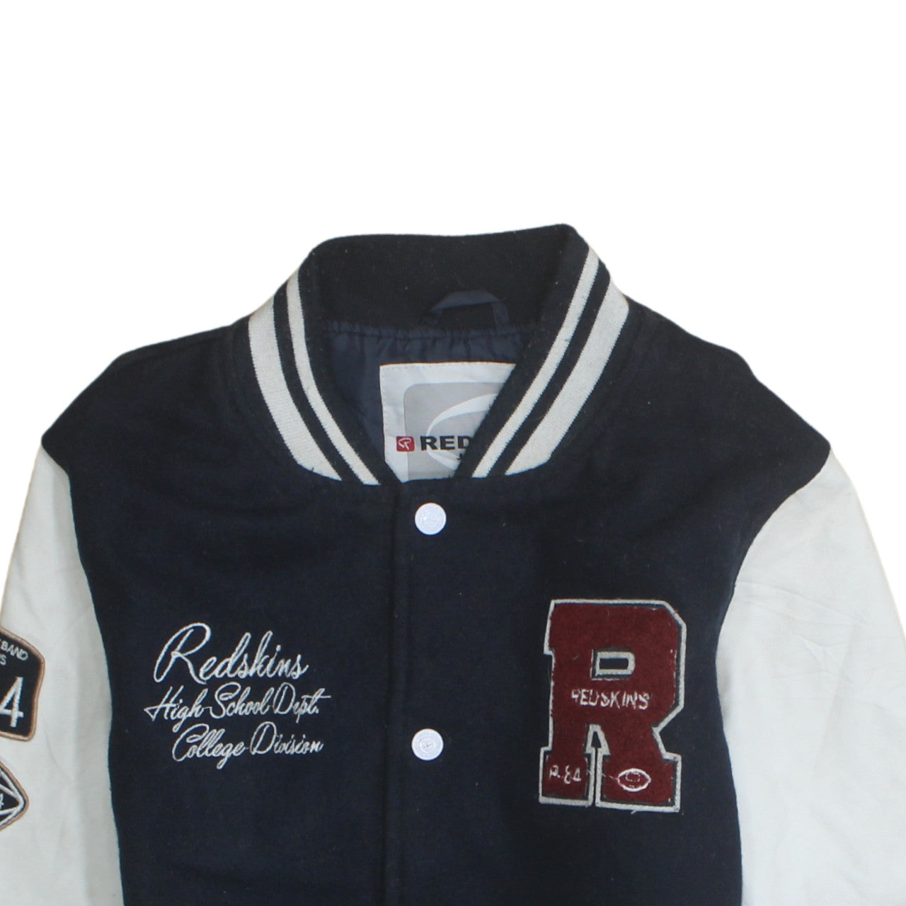 Redskins Boys Blue Varsity Jacket 12 Years Polyester Lined College Style