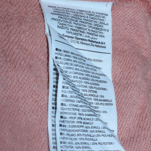 Nike Womens Pink Pullover Hoodie Small Cotton Blend Casual