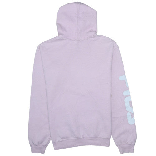 Fila Womens Pink Pullover Hoodie Sweatshirt Size S Logo Print