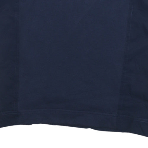 Adidas Womens Navy Blue Long Sleeve Pullover Sweatshirt Size 14