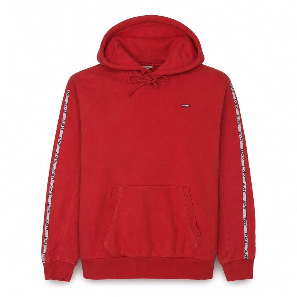 Levi's Men's Red Pullover Hoodie Size S Regular Fit Fleece