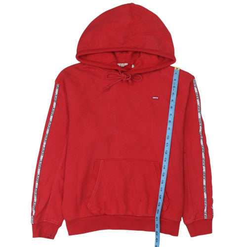 Levi's Men's Red Pullover Hoodie Size S Regular Fit Fleece