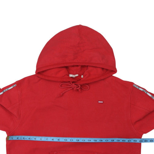 Levi's Men's Red Pullover Hoodie Size S Regular Fit Fleece