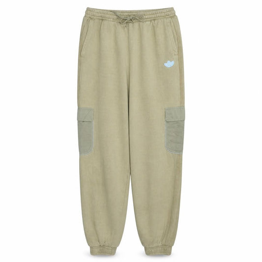 Adidas Womens Beige Jogger Sweatpants Size 12 Fleece Elastic Waist
