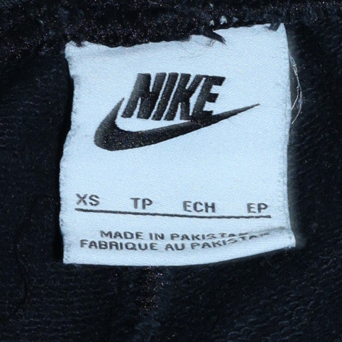 Nike Men's Black XS Tapered Sweatpants Regular Fit