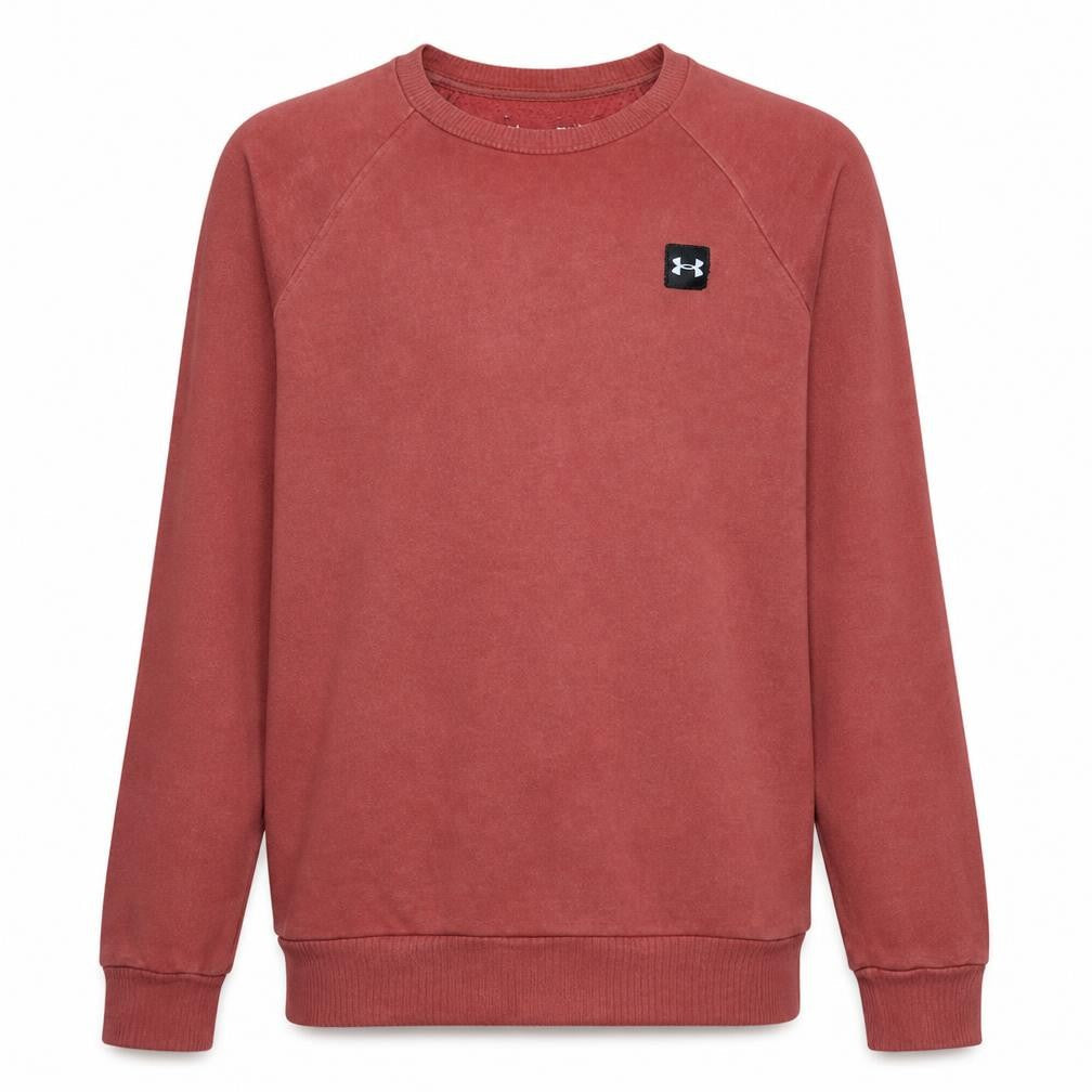 Under Armour Men's Brown Small Pullover Sweatshirt Crew Neck Fleece