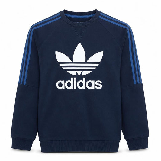 Adidas Men's Blue Crew Neck Pullover Sweatshirt Size M