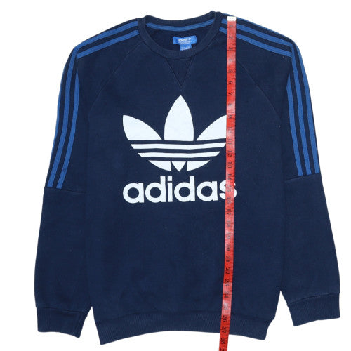 Adidas Men's Blue Crew Neck Pullover Sweatshirt Size M
