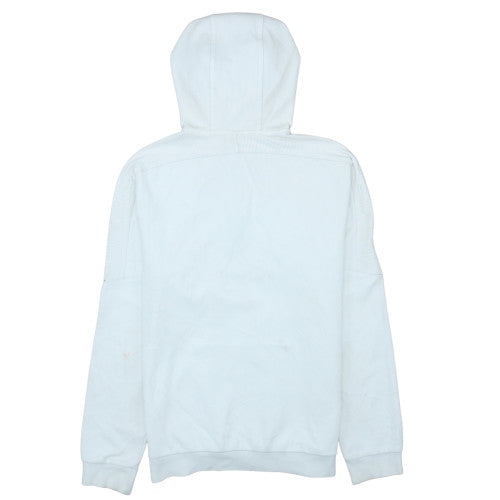 Le Coq Sportif Men's White M 1/4 Zip Hoodie Pullover Fleece