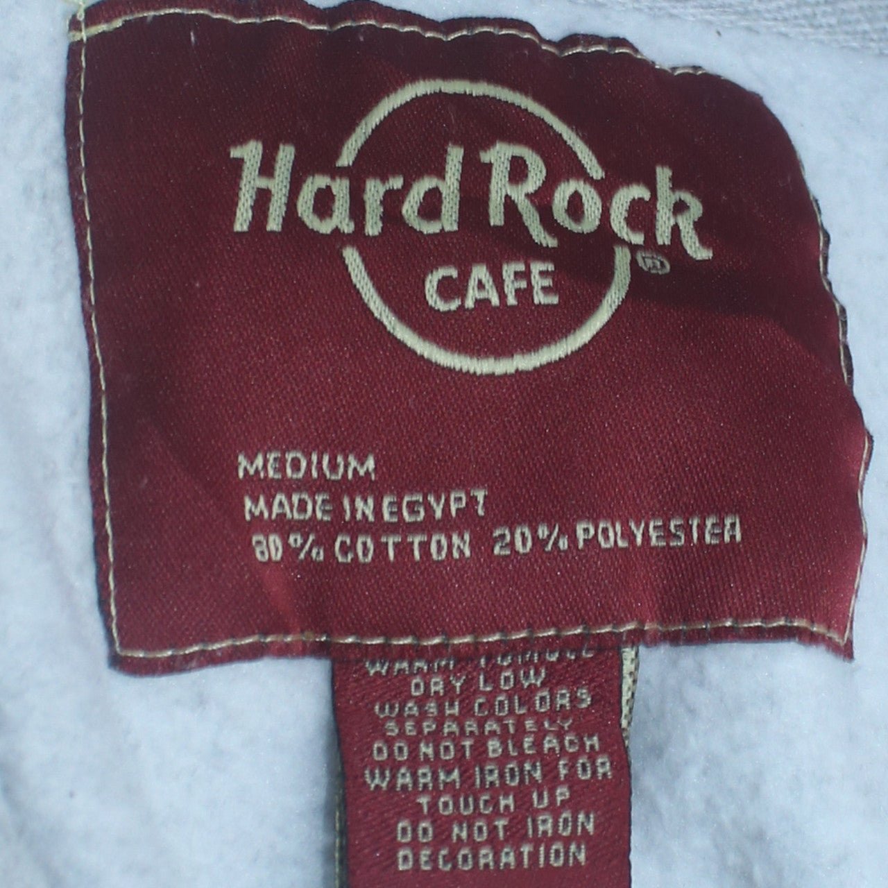 Hard Rock Cafe Grey Pullover Hoodie Women Medium Ayia Napa Logo