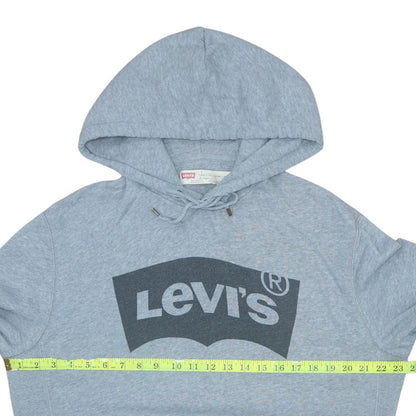 Levi's Men's Grey Logo Pullover Hoodie Size L Regular Fit
