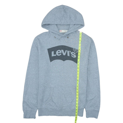 Levi's Men's Grey Logo Pullover Hoodie Size L Regular Fit