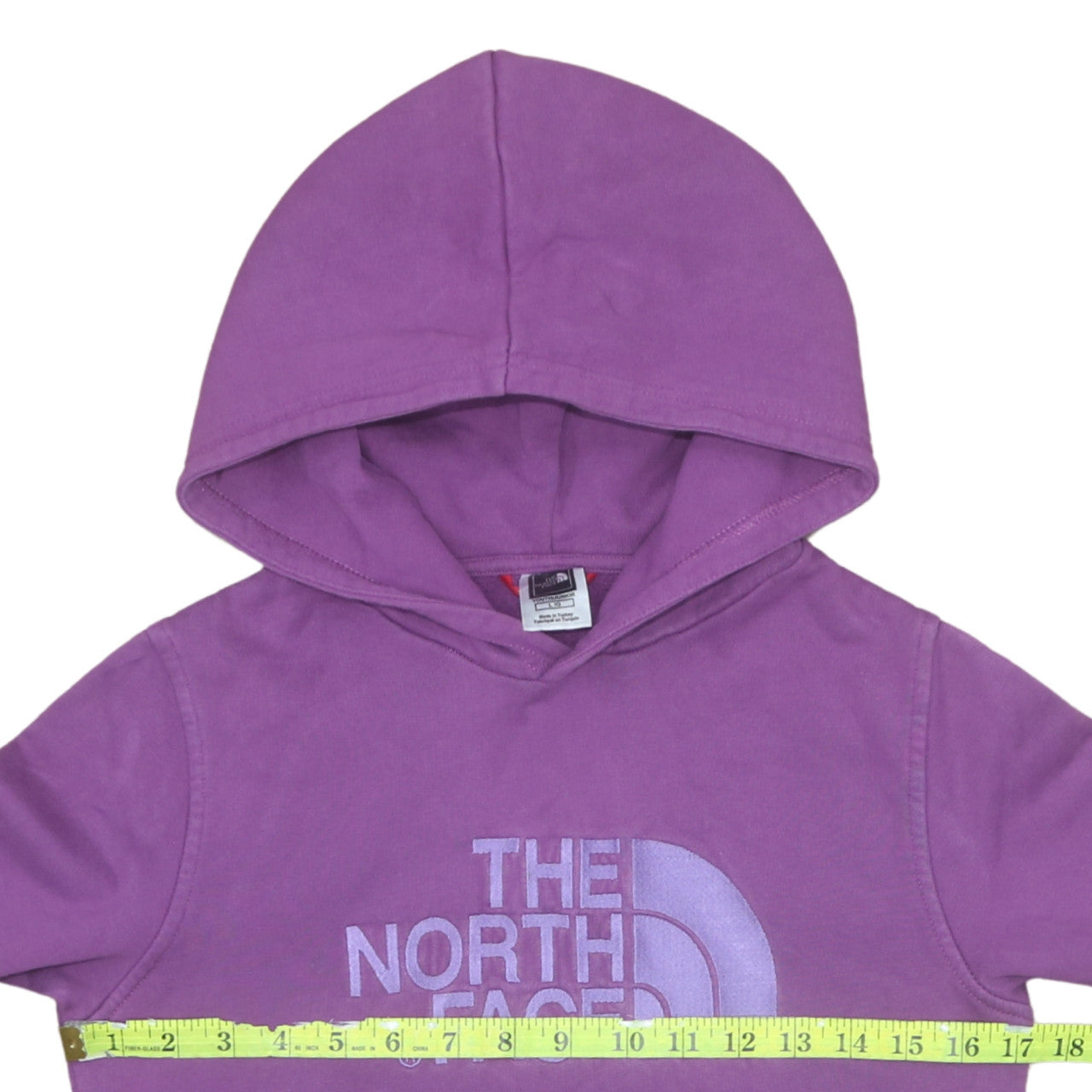 The North Face Girls Purple Hoodie L 14 Years Pullover Cotton Logo