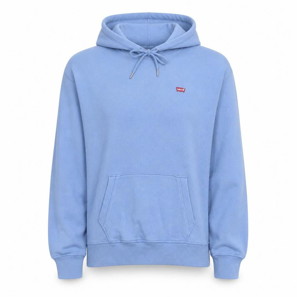 Levi's Womens Light Blue Pullover Hoodie Size S Cotton Fleece Casual
