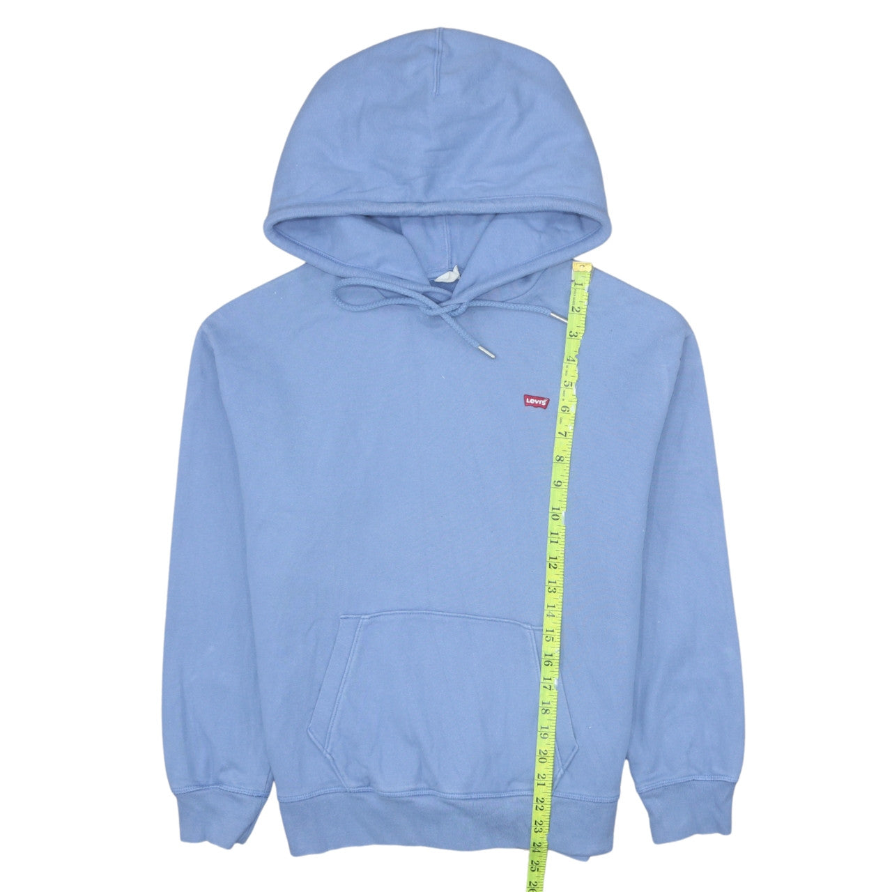 Levi's Womens Light Blue Pullover Hoodie Size S Cotton Fleece Casual