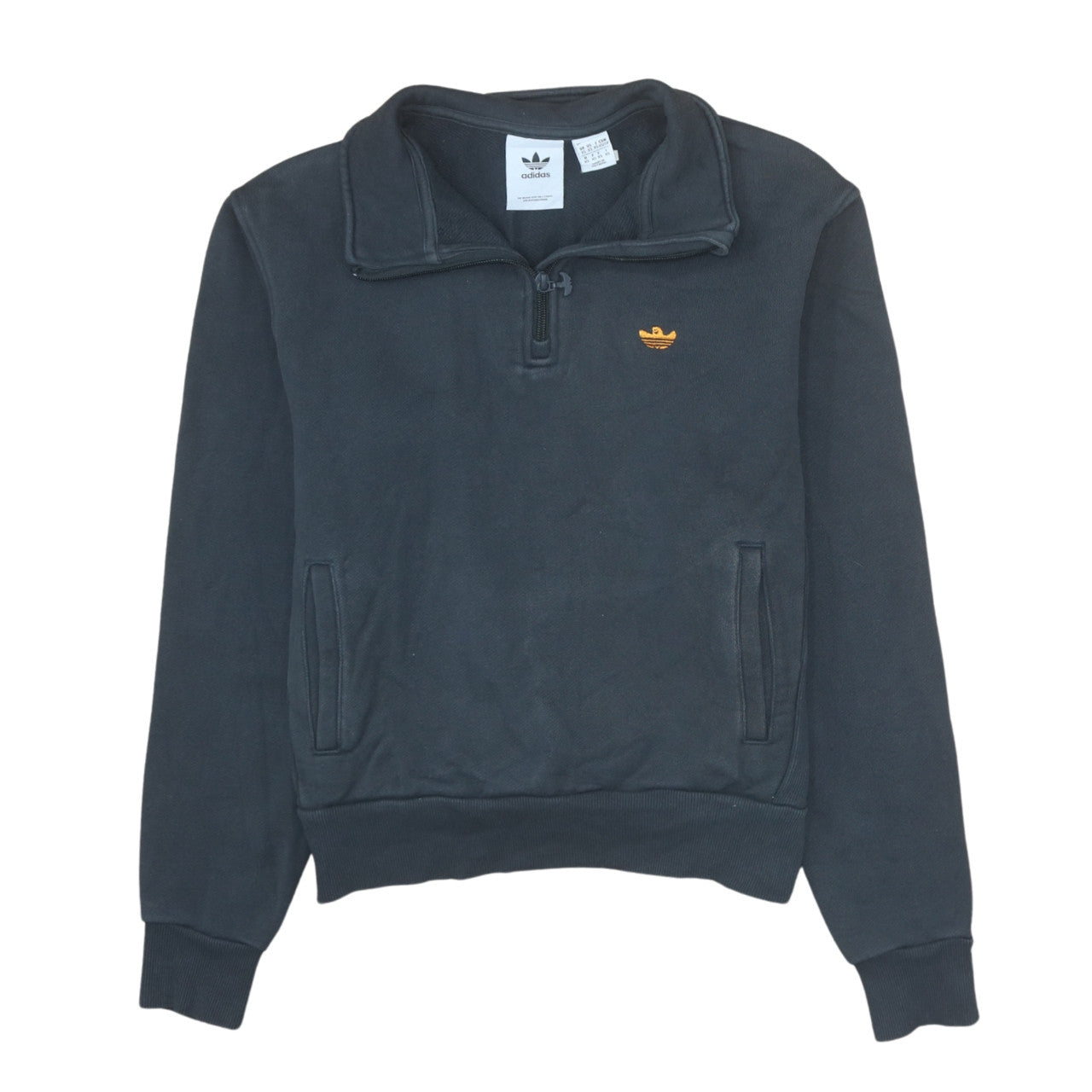 Adidas Women’s Black XS 1/2 Zip Sweatshirt Pullover Fleece