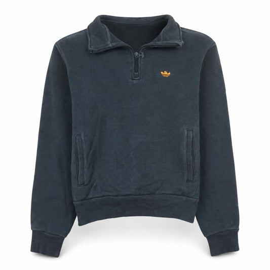 Adidas Women’s Black XS 1/2 Zip Sweatshirt Pullover Fleece