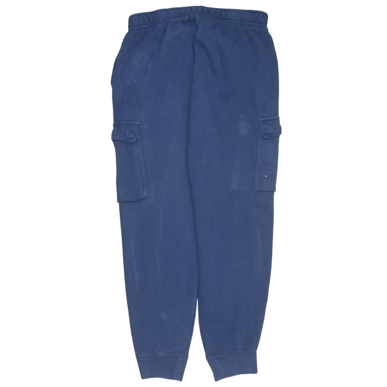 Nike Men's Blue Cargo Fleece Jogger Trousers Size M