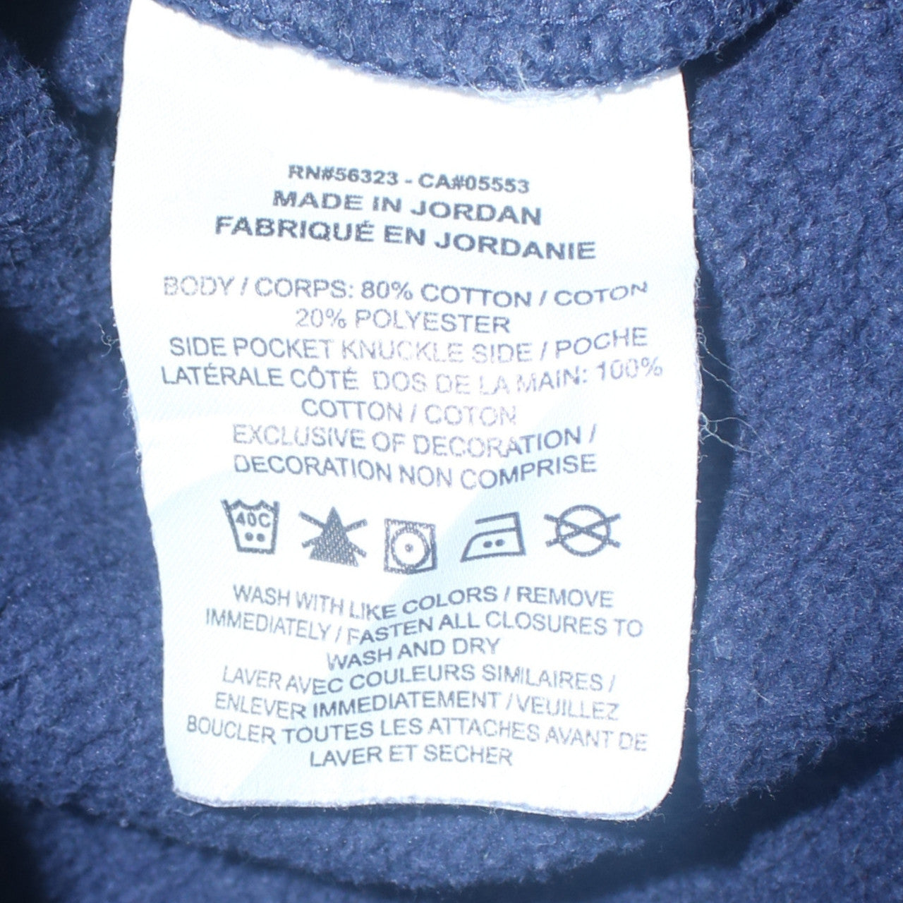 Nike Men's Blue Cargo Fleece Jogger Trousers Size M