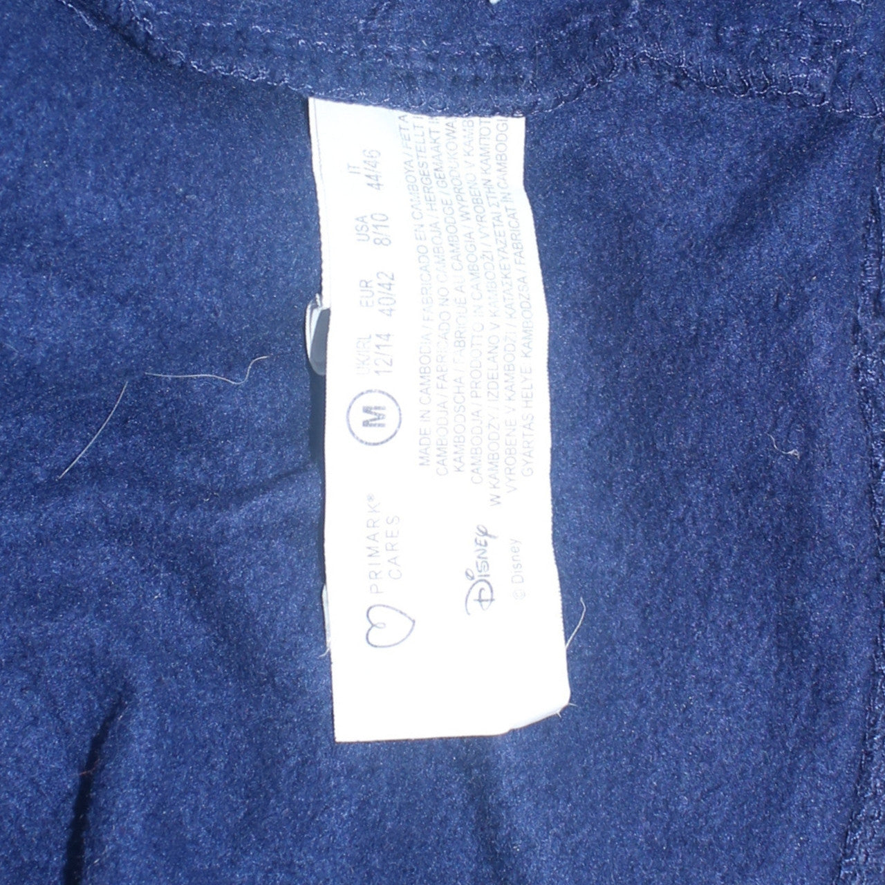 Disney Women's Blue Stitch Hoodie Medium 12/14 Pullover Sweatshirt