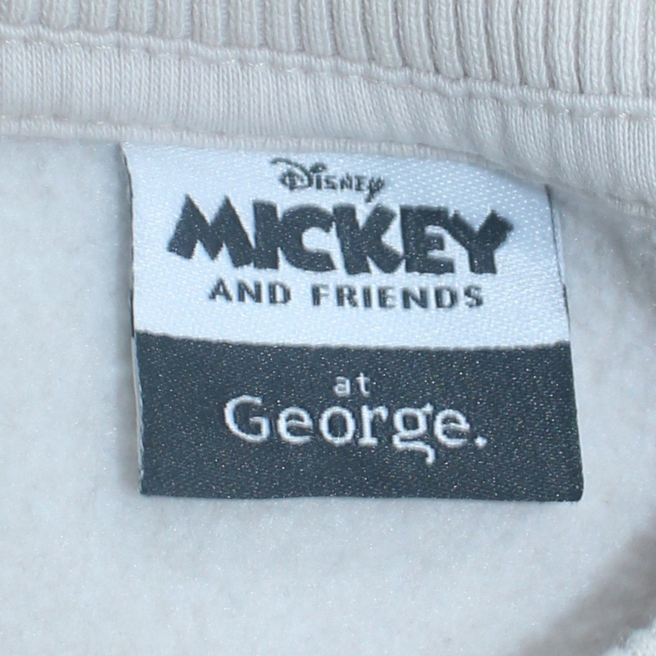 George Girls Beige Mickey & Friends Winter Club Pullover Sweatshirt 12-13 Years