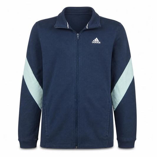 Adidas Men's Blue Full Zip Sweatshirt Jacket Size S