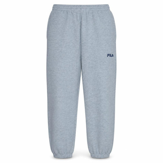 Front view of Fila Men's Grey Regular Fit Sweatpants M Casual Fleece Joggers