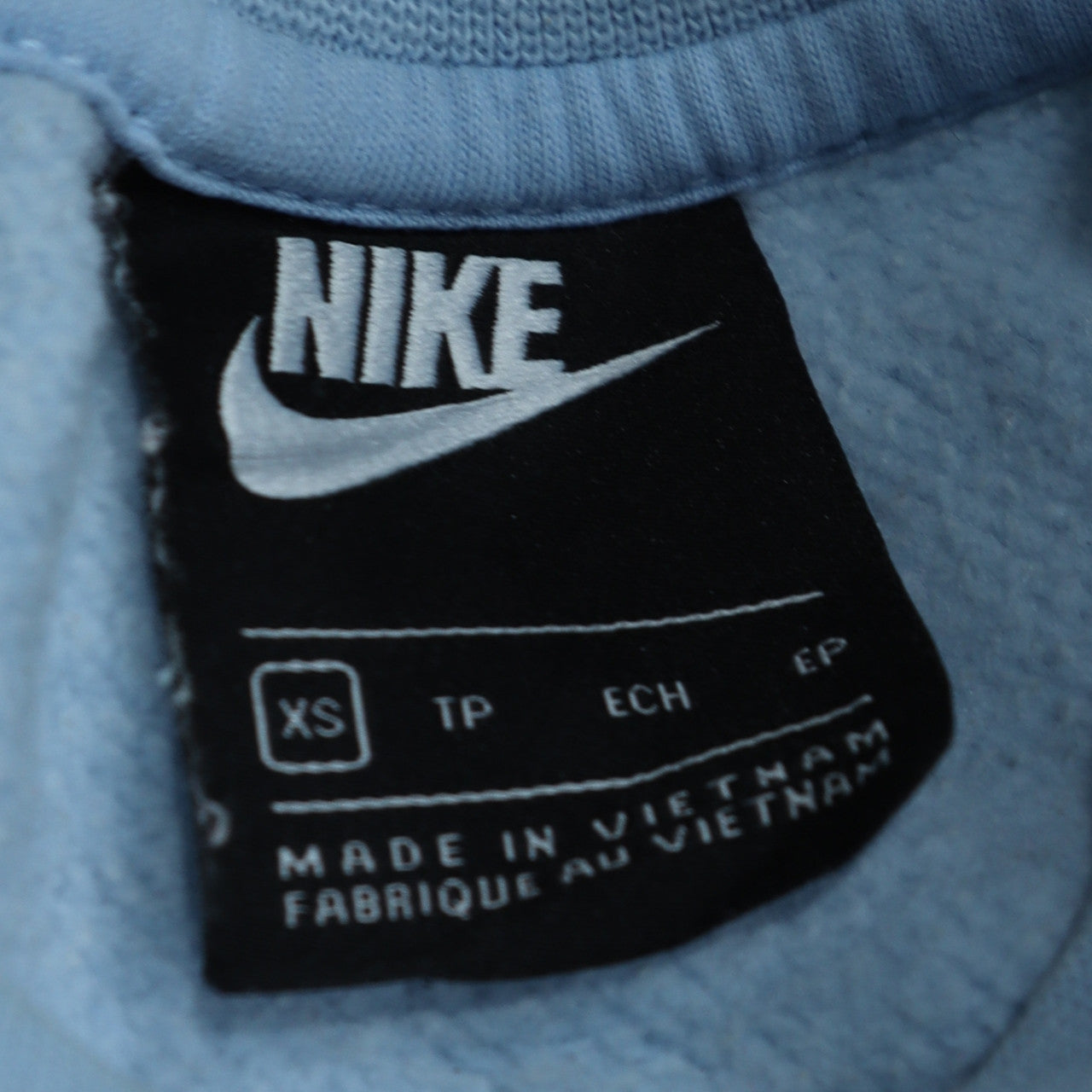 Nike Womens Blue XS Pullover Crew Neck Sweatshirt Cotton Blend