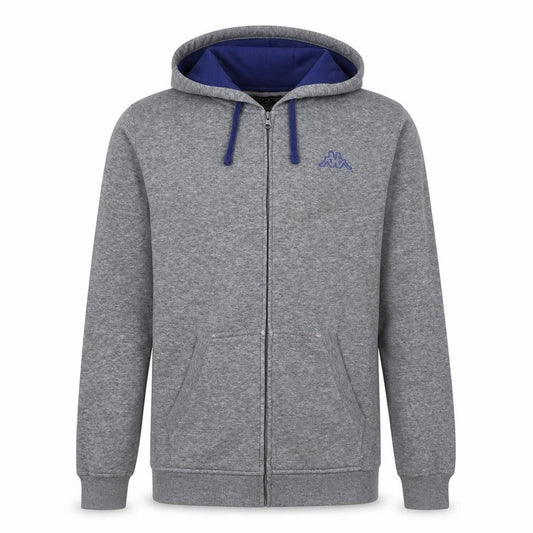 Kappa Men's Grey XL Full Zip Hoodie Sweatshirt