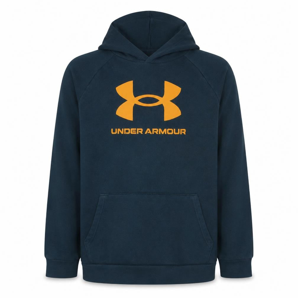 Under Armour Teens Blue XL Pullover Hoodie with Logo Print