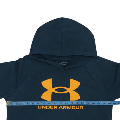 Under Mens Armour Blue XL Pullover Hoodie with Logo Print