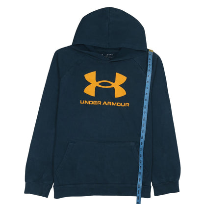 Under Mens Armour Blue XL Pullover Hoodie with Logo Print