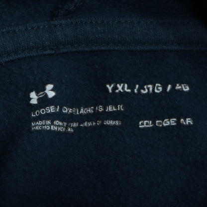 Under Mens Armour Blue XL Pullover Hoodie with Logo Print