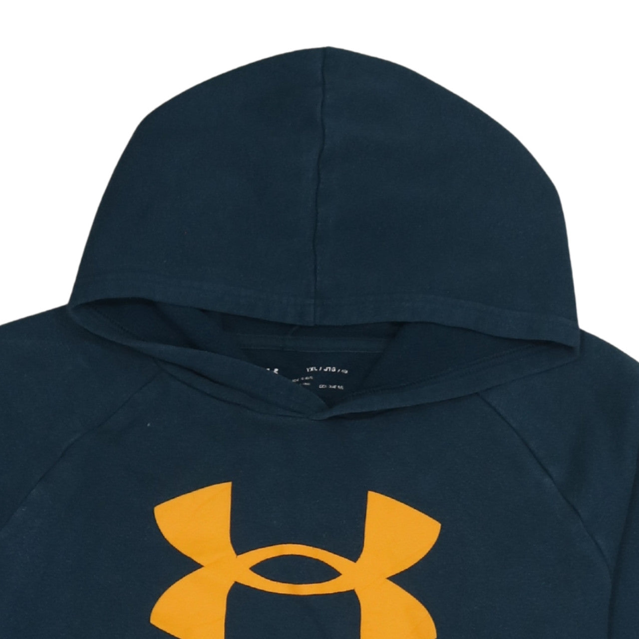 Under Armour Teens Blue XL Pullover Hoodie with Logo Print