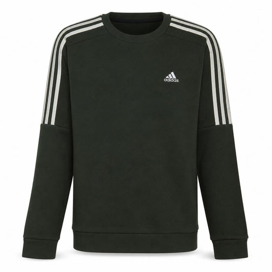 Adidas Mens Green Crew Neck Long Sleeve Sweatshirt Size S