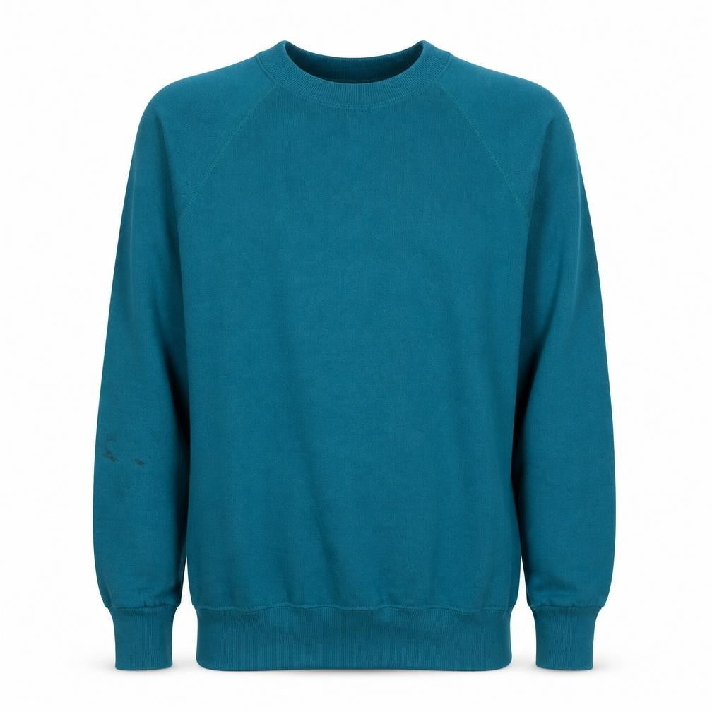 Lee Mens Blue Pullover Crew Neck Cotton Blend Sweatshirt M
