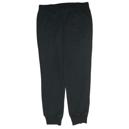 Puma Women’s Black Size 16 Jogger Sweatpants Logo Tapered Fleece