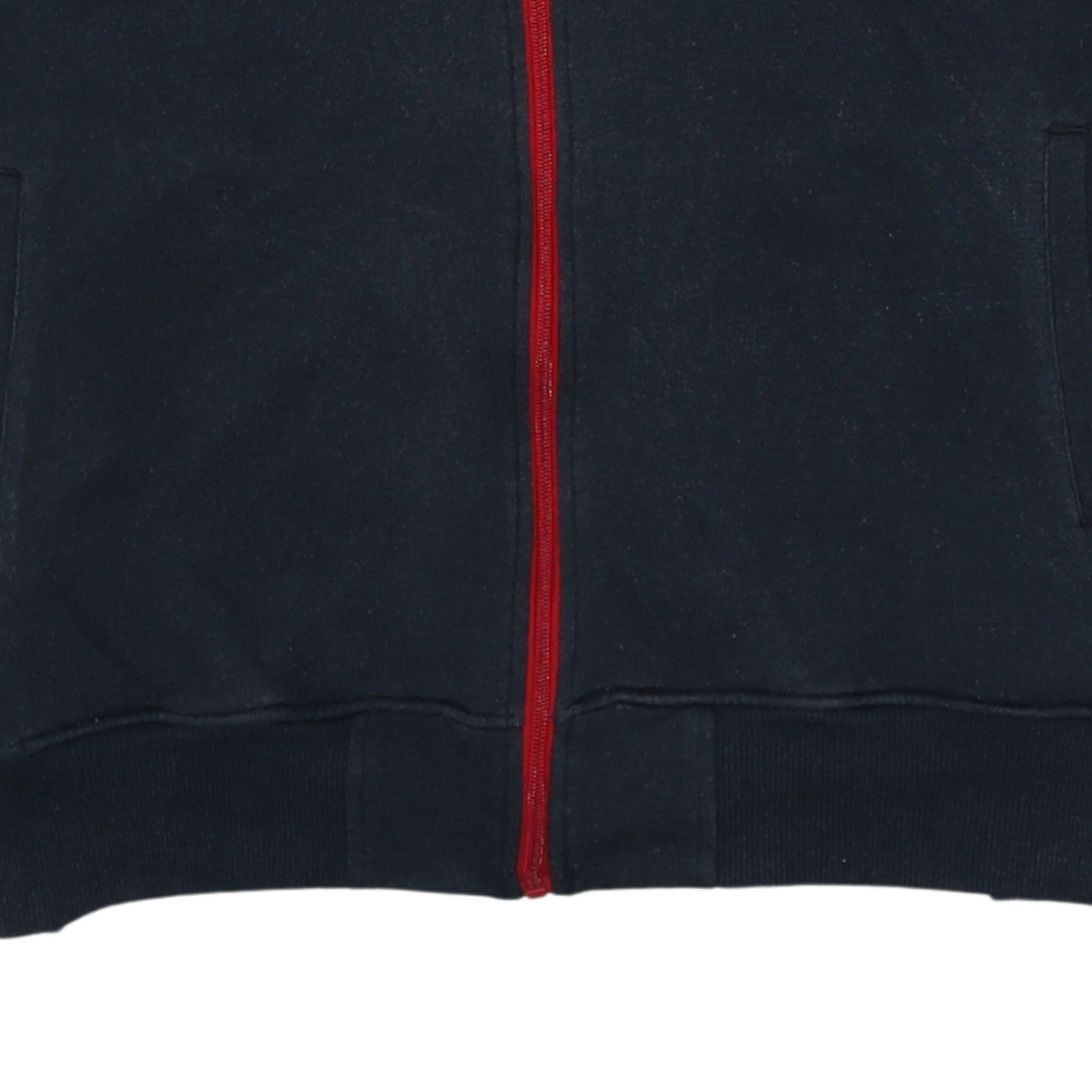 Ellesse Men's Black XL Full Zip Hoodie with Red Trim Sportswear
