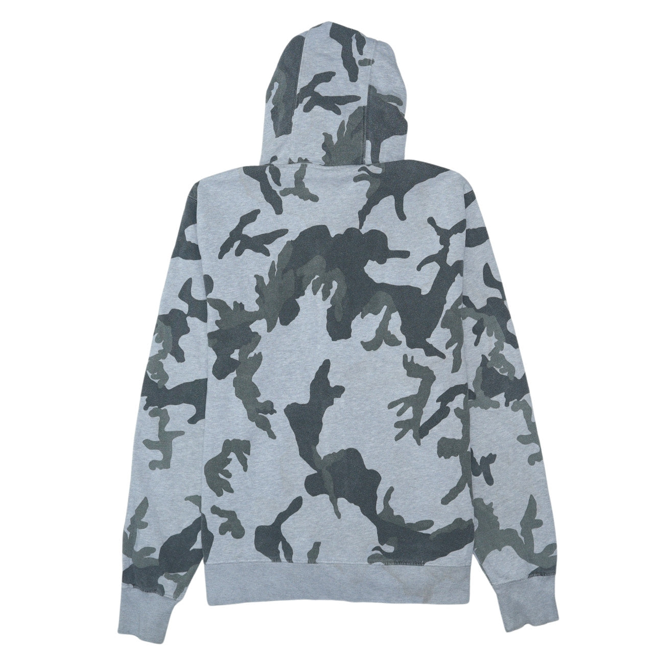 Nike Men's Grey Camouflage Full Zip Hoodie Size L Regular Fit