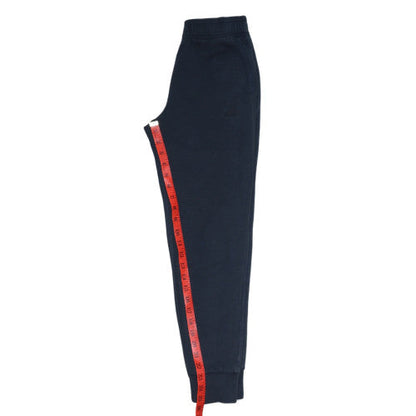 Back view of Adidas boys’ navy blue jogger sweatpants 11 years elastic waist pull-on