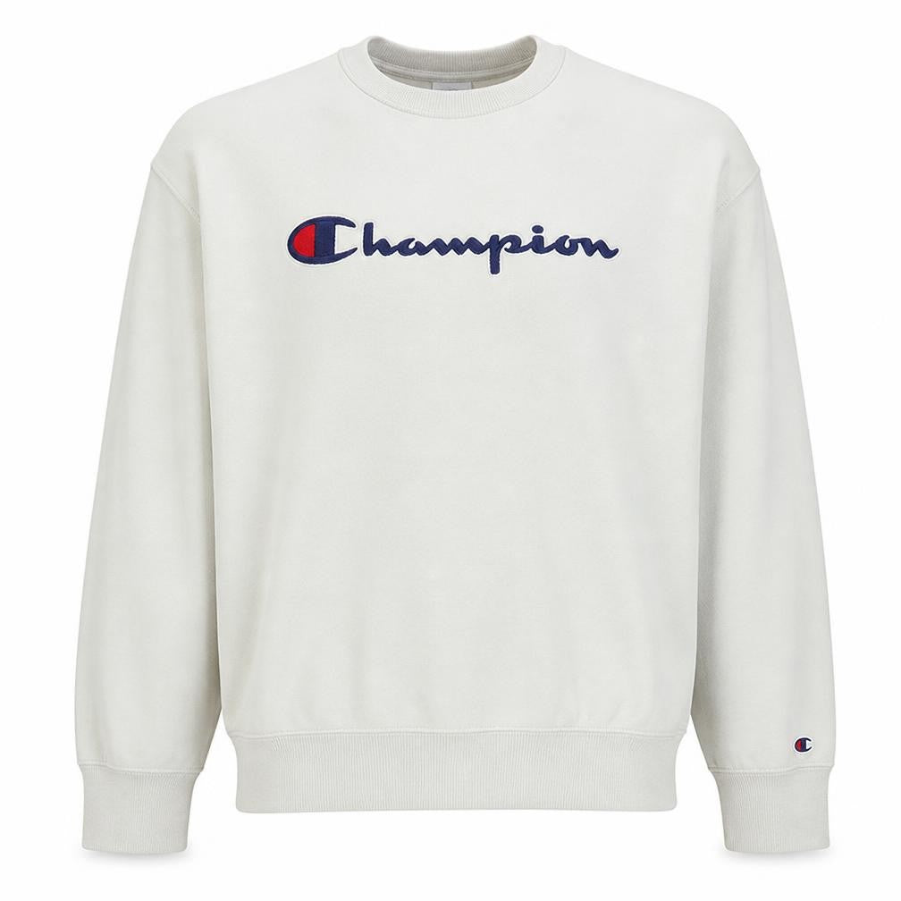 Champion Men's Beige XL Pullover Sweatshirt Crew Neck Cotton