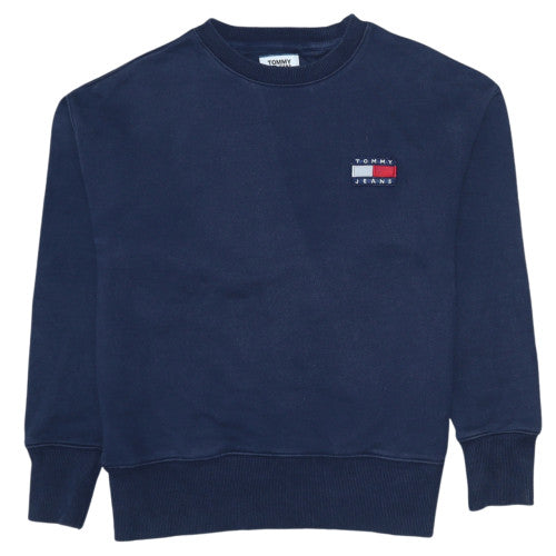 Tommy Jeans Men's Blue XS Crew Neck Cotton Sweatshirt