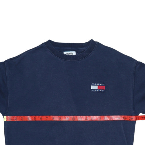 Tommy Jeans Men's Blue XS Crew Neck Cotton Sweatshirt
