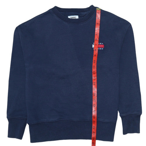 Tommy Jeans Men's Blue XS Crew Neck Cotton Sweatshirt